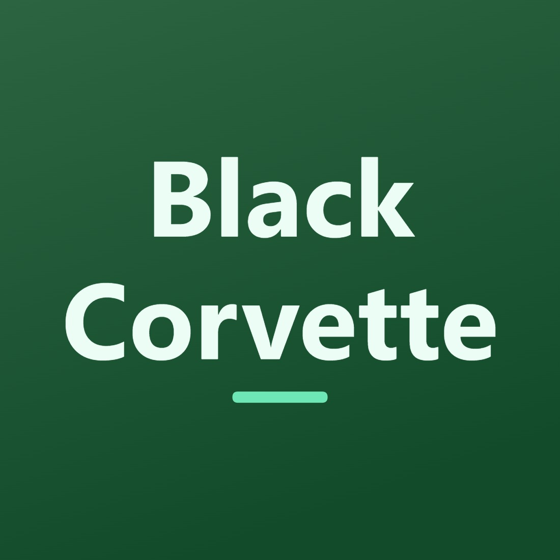 Black Corvette